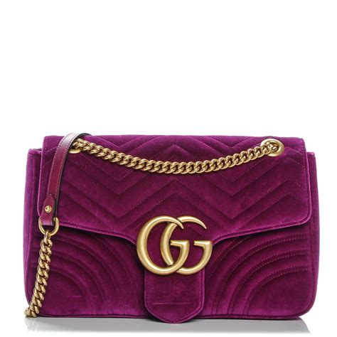 sac gucci velvet|gucci velvet bag fuchsia.